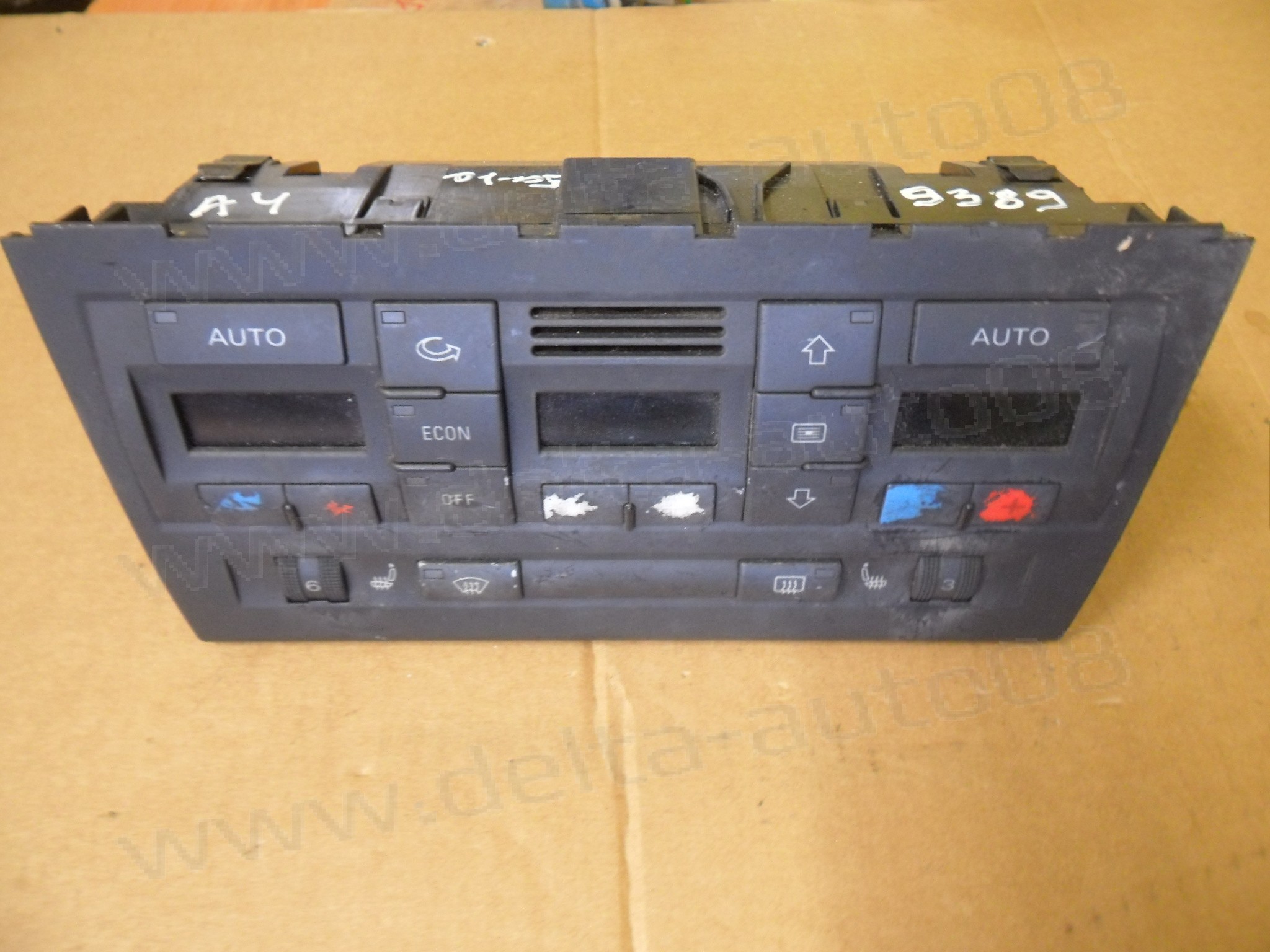 Панел контрол климатроник за Audi A4, 2001-2005г., 8E0 820 043 L, 8E0820043L 