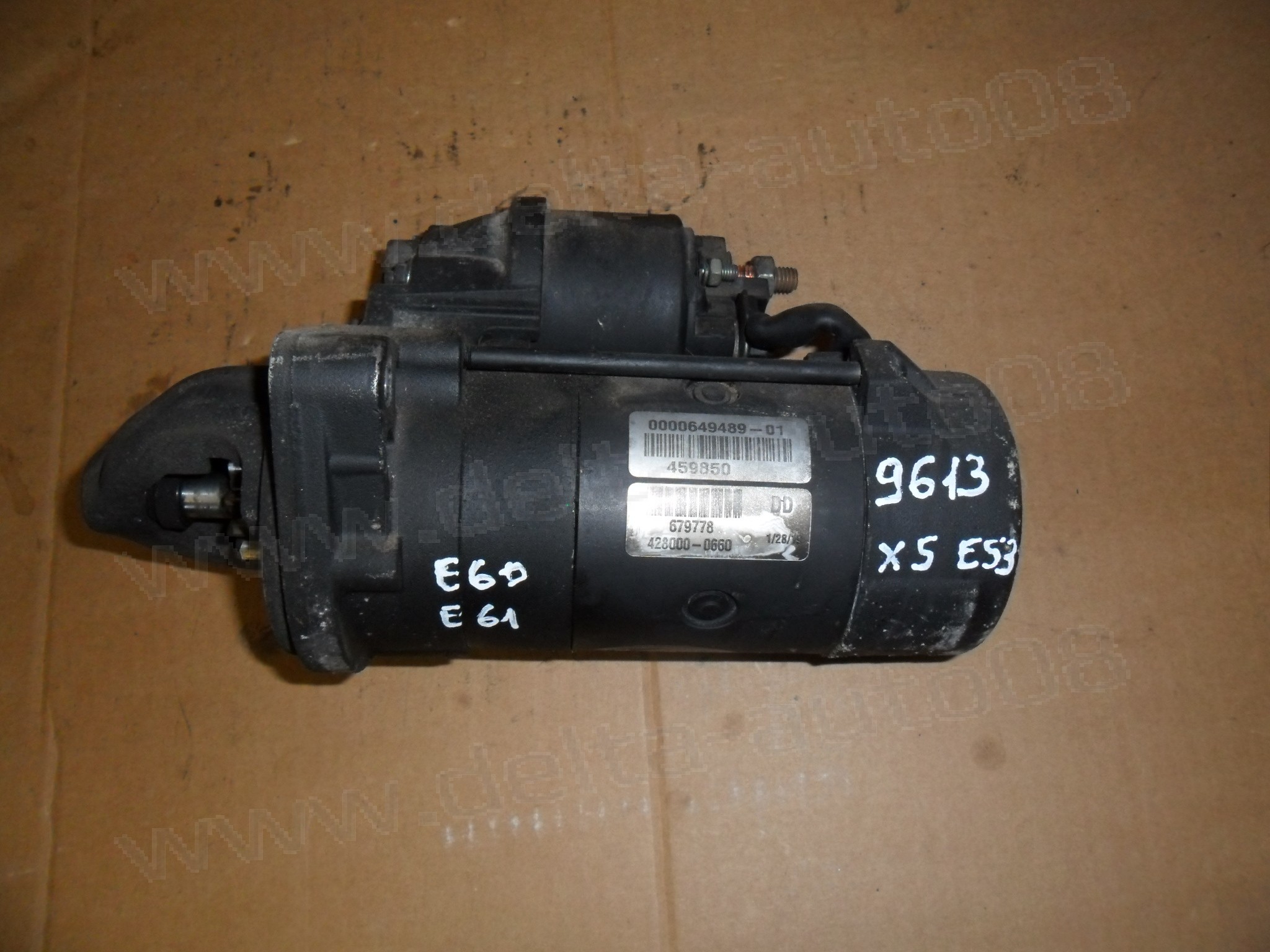 Стартер за BMW X5, E53, 5 E60, E61, 3.0 D, 218 к.с., 2000-2007г., 428000-0660,  4280000660, 402110281