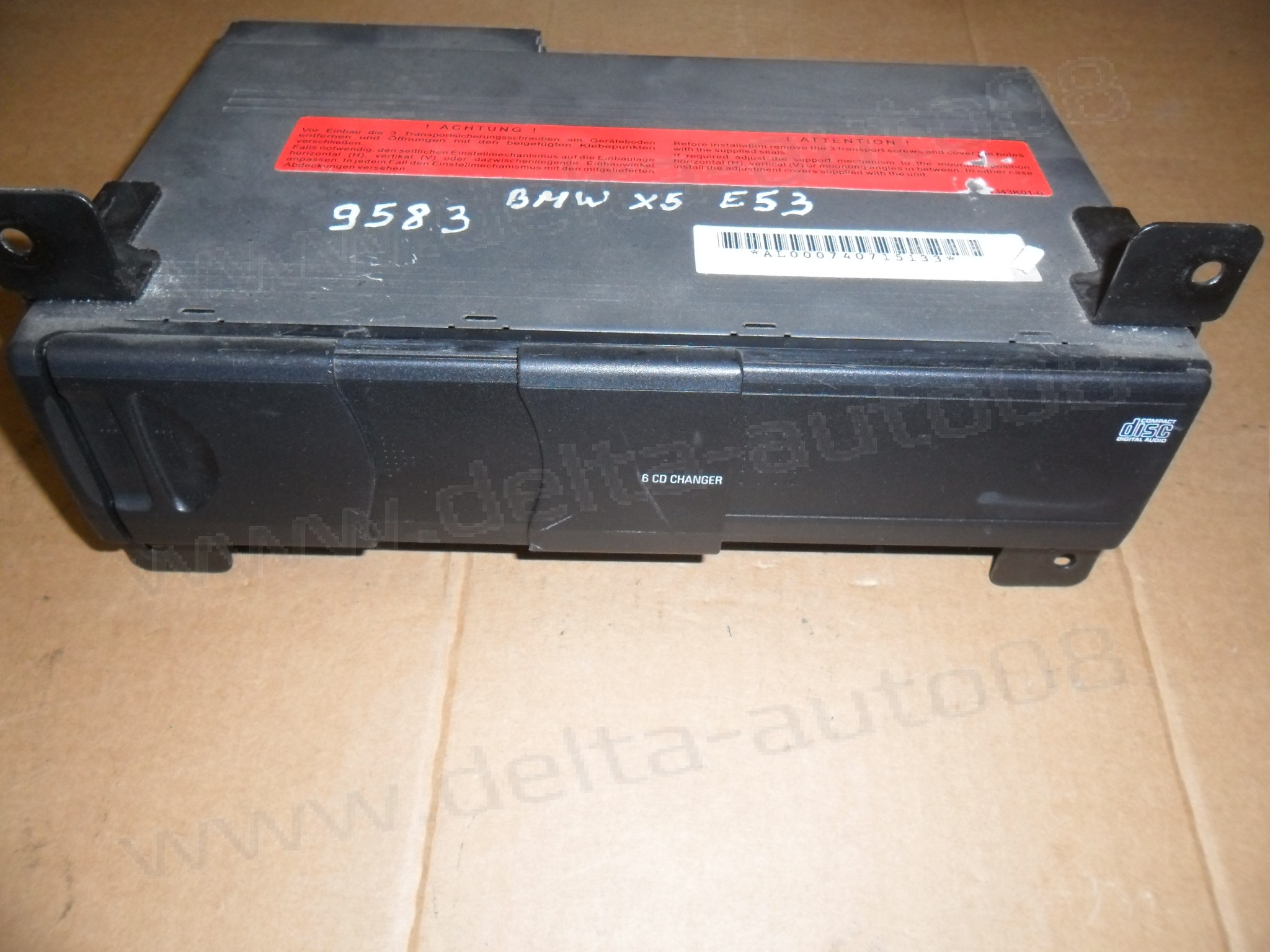 CD чейнджър за BMW X5, E53, 8 364 931, 8364931, 65.12-6 913 388-03, 65.126913388-03, 6512691338803
