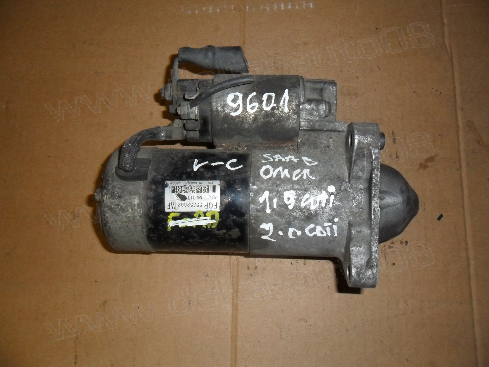 Стартер за Opel, Saab, 1.9, 2.0 CDTI, 1995-2001г., 55352882, M001T30171