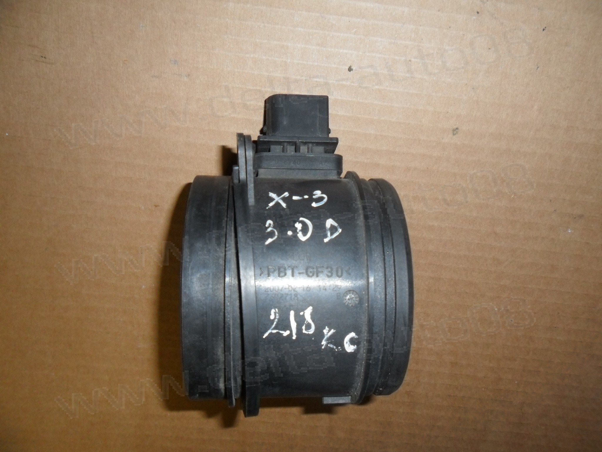Дебитомер, BMW X3 E83, 3 E91, E92, E93, 3.0 D, 218к.с., 0 281 002 849, 0281002849, 7 801 951-01, 7801951-01, 780195101, F00C2G7286