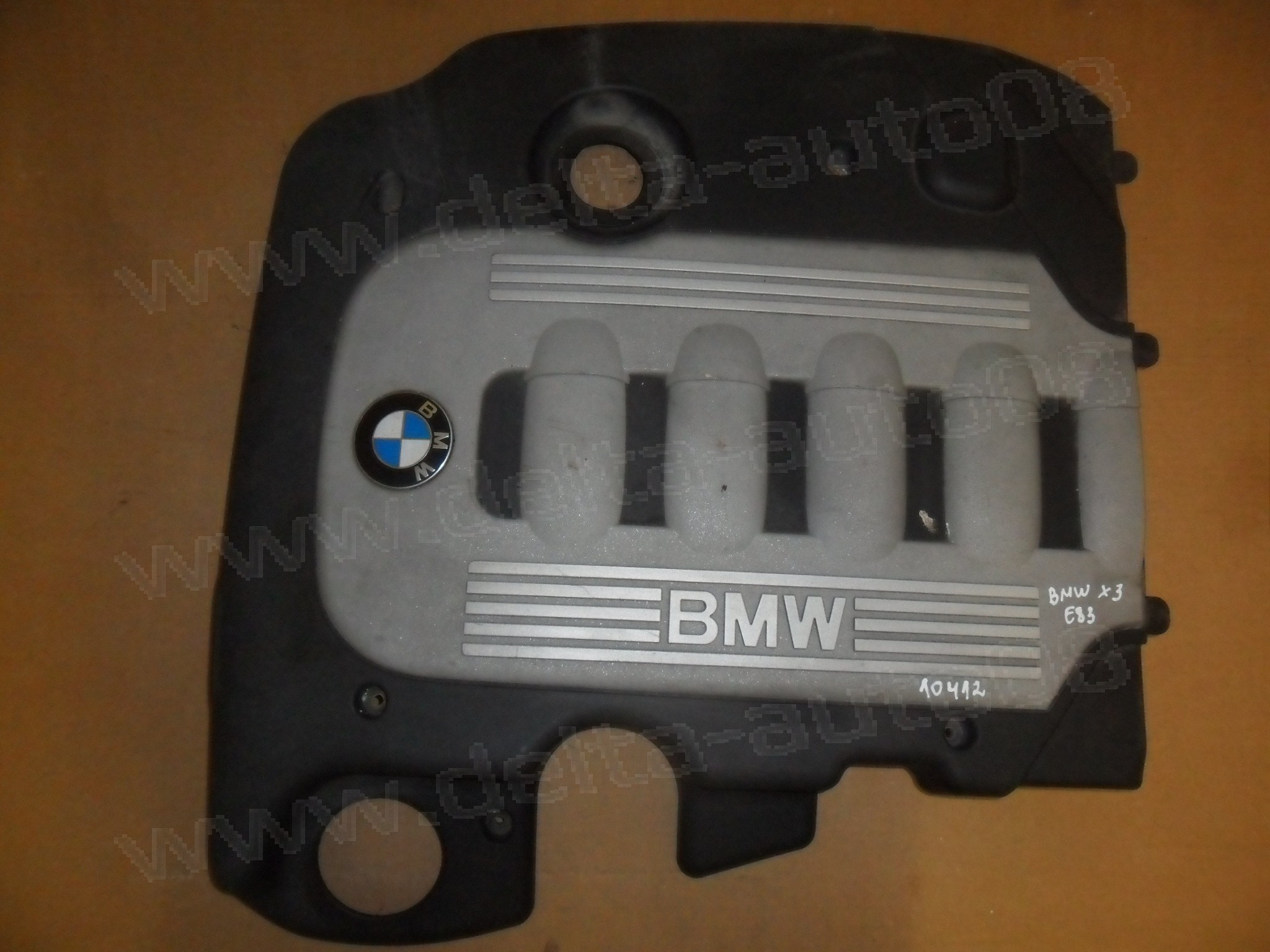 Декоративен капак двигател, BMW X3 E83, 3.0 D, 218к.с., 2003-2010г., 1114-7796091, 11147796091, 227931-15, 22793115 
