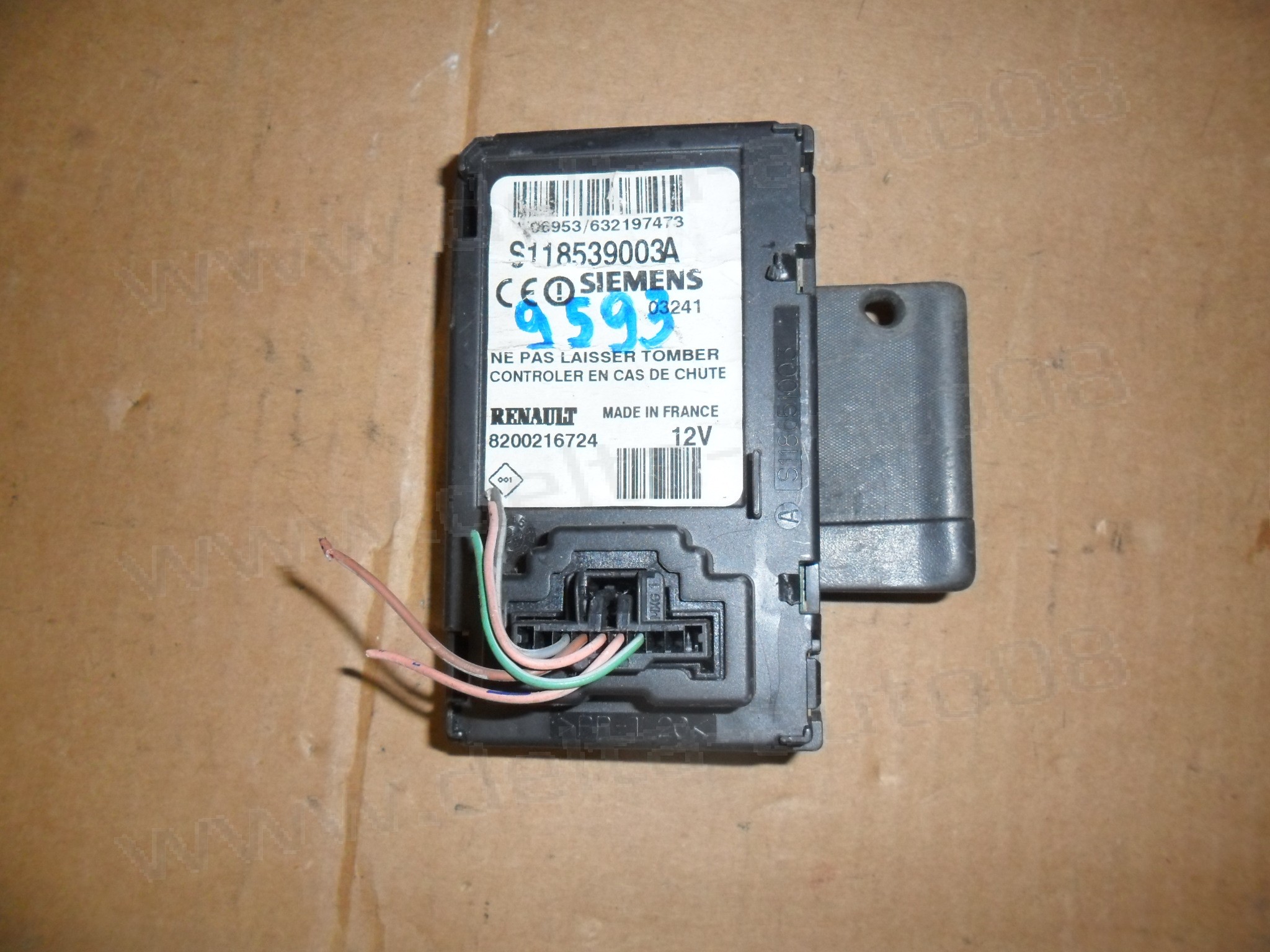 Карта ключ, четец, Renault Scenic, Megane,  S118539003A, 8200216724