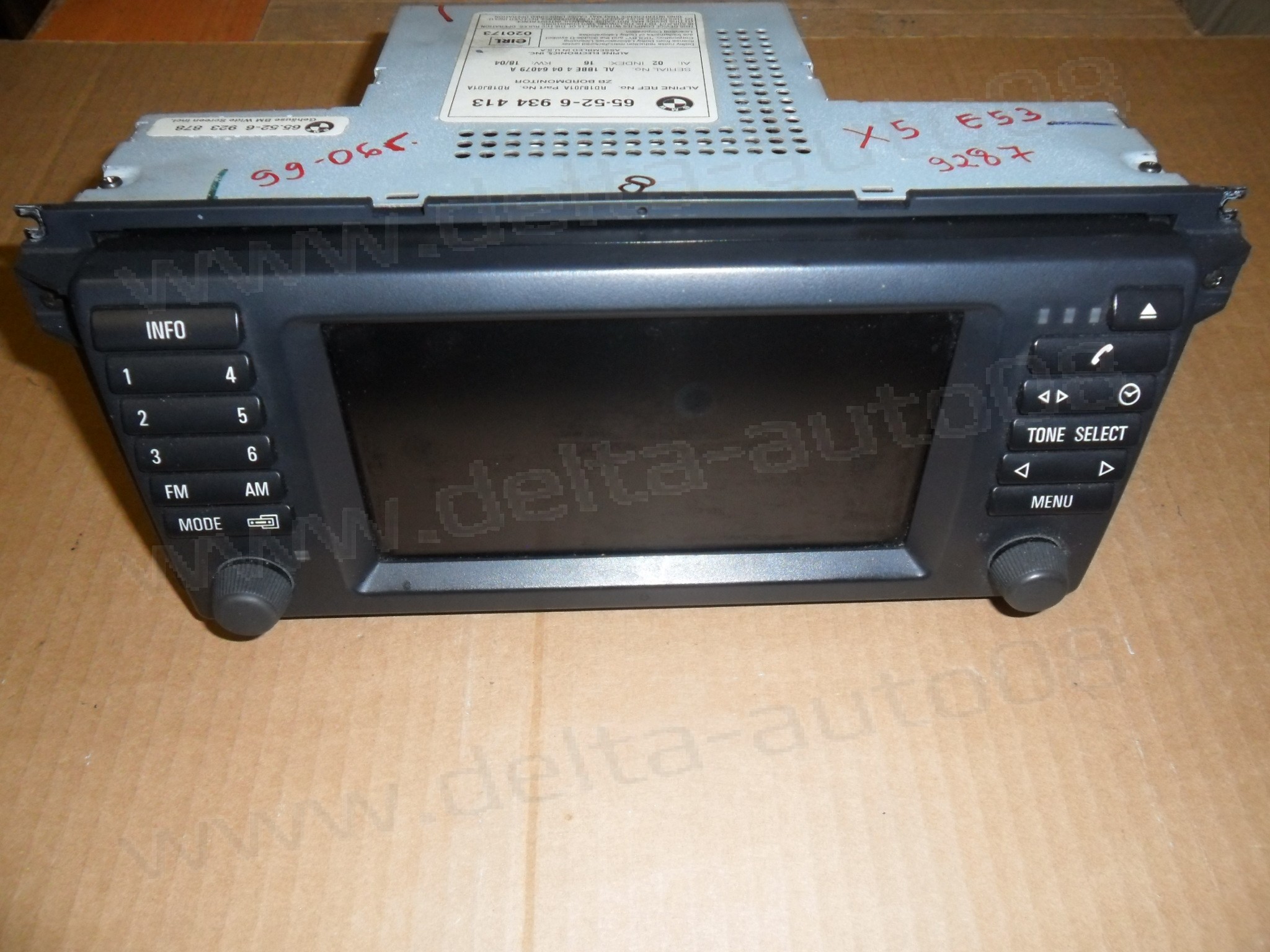 Навигация за BMW X5, E53, 1999-2006г., 65-52-6 934 413, 65-52-6934413, 65526934413, 65-52-6 923 878, 65-52-6923878, 65526923878
