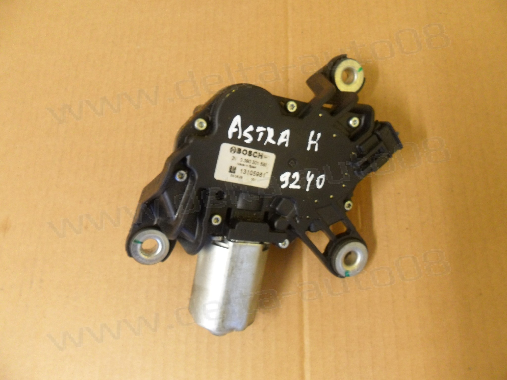 Мотор задна чистачка за Opel Astra H, 2004 - 2010г., 0 390 201 591, 0390201591, 13105981 