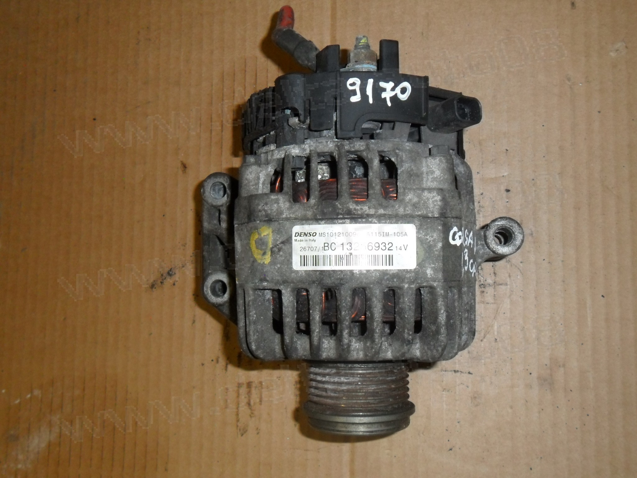 Генератор, Алтернатор, Opel Corsa D, 1.3 CDTI, 2006-2014г., MS1012100961, BC 132 56932, BC13256932, 13256932 
