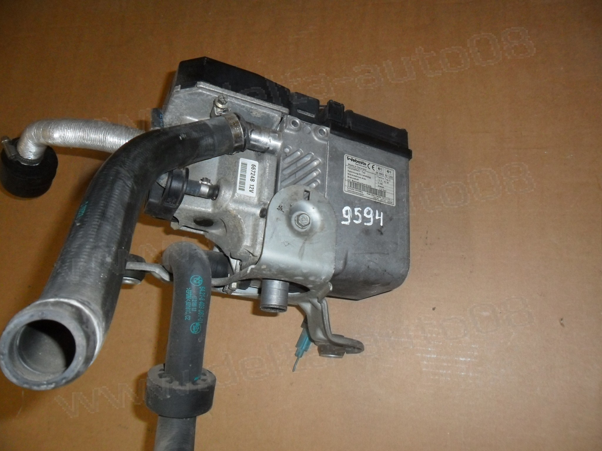 Печка Webasto, BMW X5, E53, X3, E83, 2000-2006г., 66724B, 00 0002 02 1232, 000002021232 