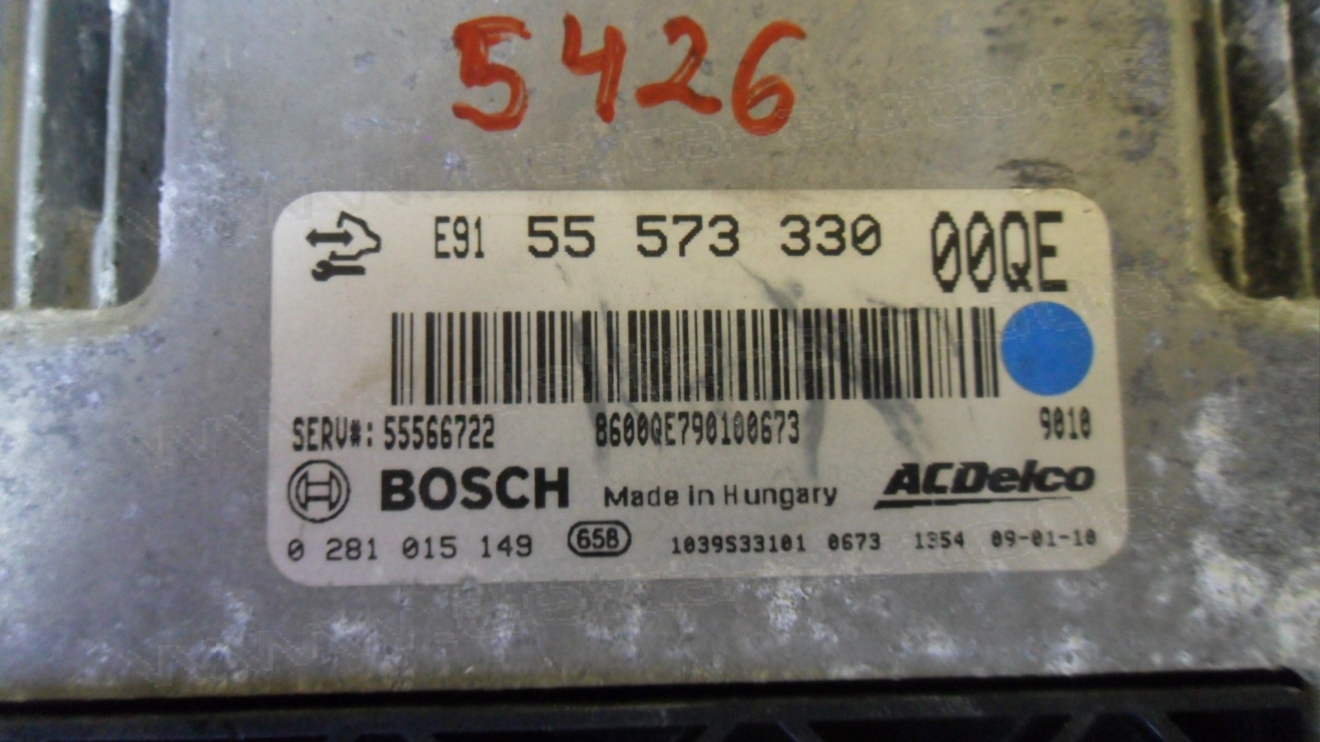 Компютър двигател за Opel Insignia 2.0 CDTi, 2009 - 2015г., 55 573 330, 55573330, 00QE, 0 281 015 149, 0281015149