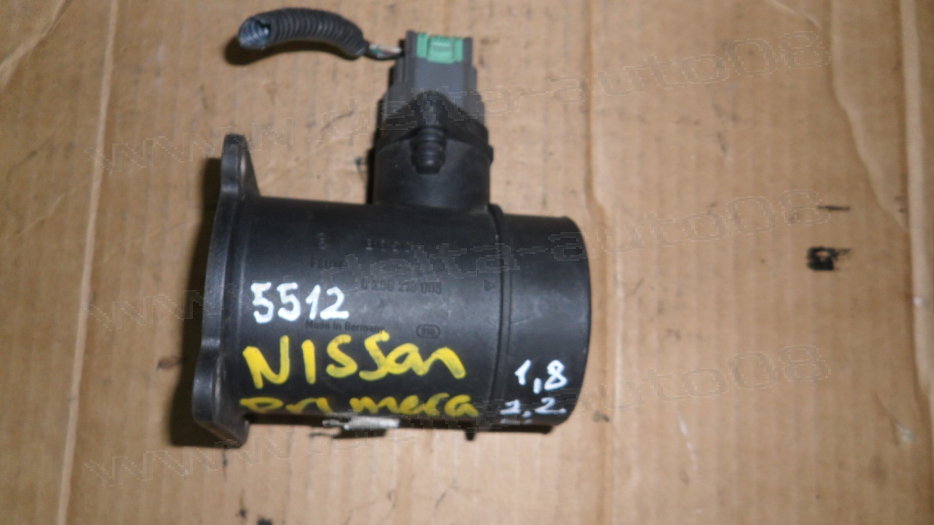 Дебитомер за Nissan Primera, Almera 1.8, 2.2 DI, 2003 - 2007г., 0 280 218 005, 0280218005