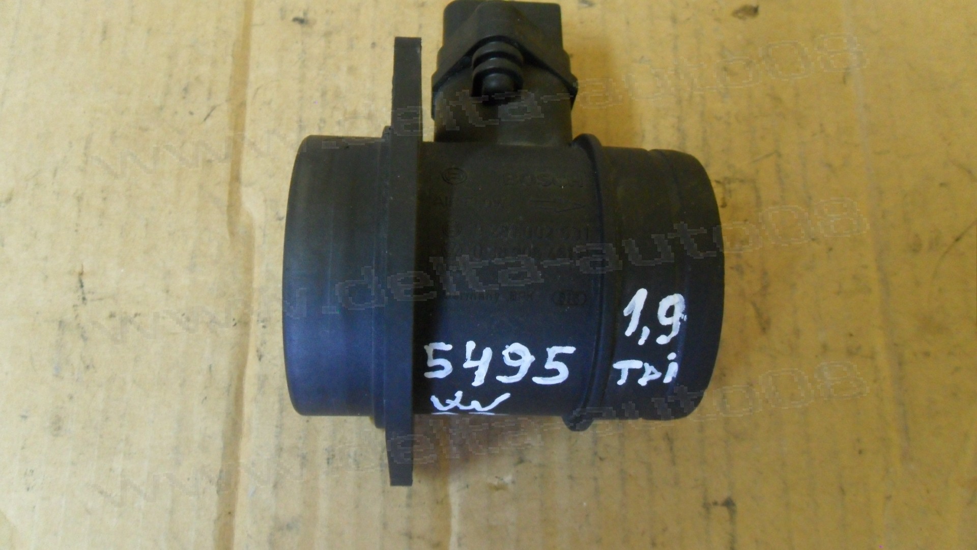 Дебитомер за VW, Audi A3, 1.9 TDI, 2003 - 2007г., 0 281 002 531, 0281002531, 038 906 461 B, 038906461B