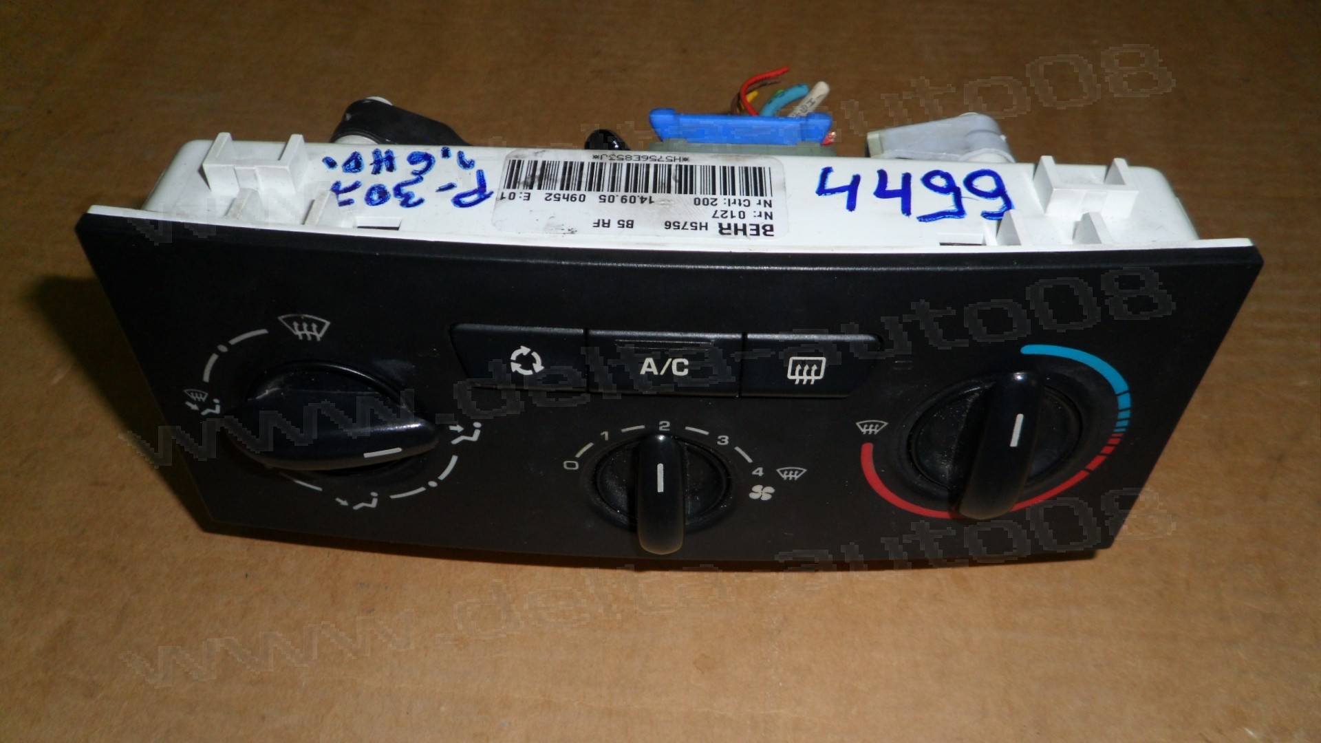 Панел контрол климатик за Citroen  C4, Peugeot 307 1.6 HDi 2006г.   H5756  B5 RF