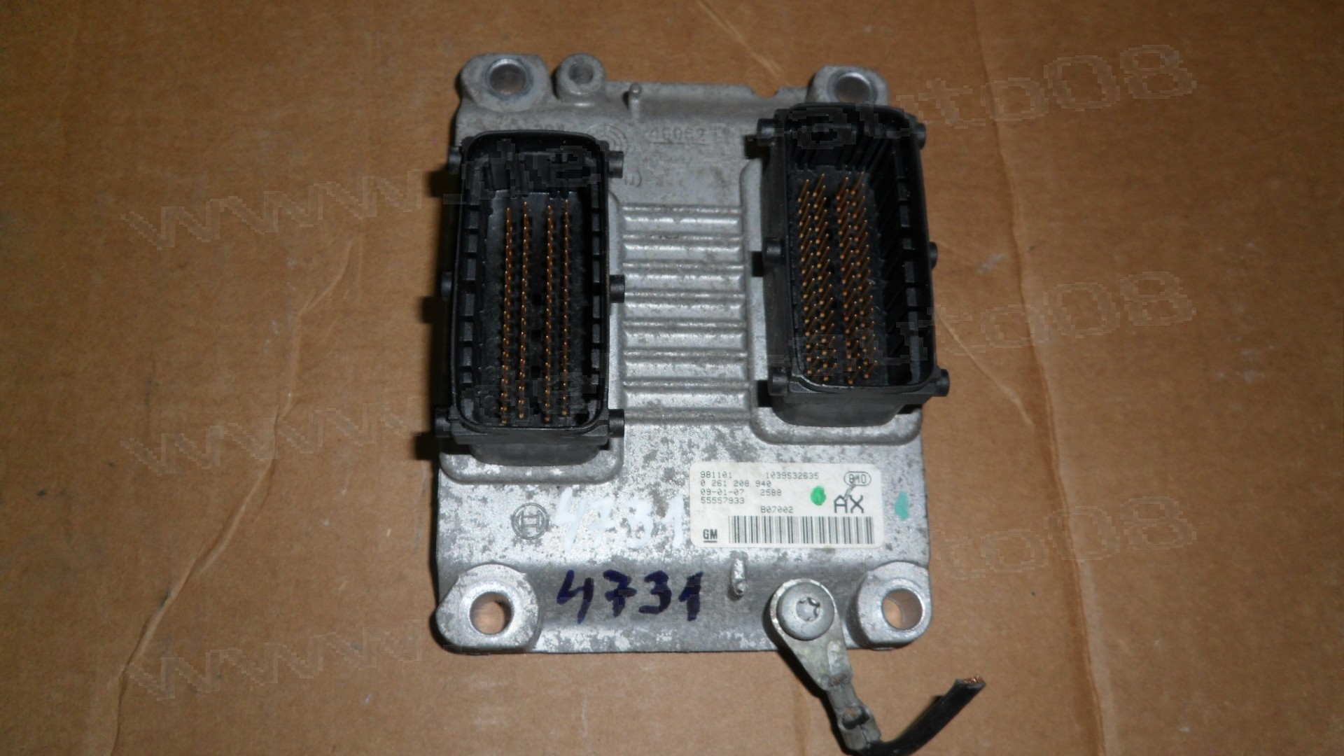 Компютър двигател за Opel Corsa D 1.2 16V   0 261 208 940, 0261208940, 1039S32635, 55557933