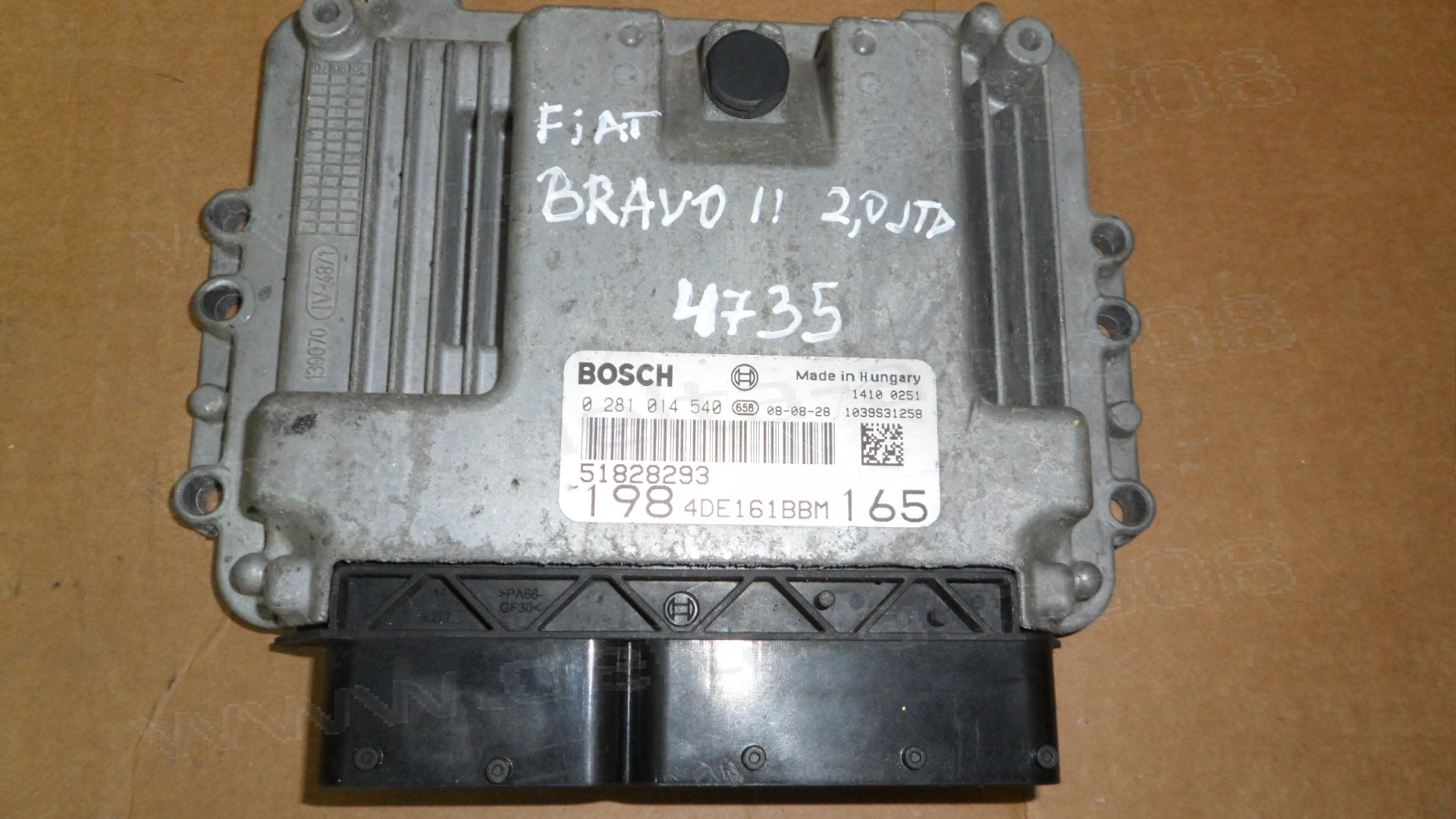 Компютър двигател за Fiat Bravo II 2.0 JTD   0 281 014 540, 0281014540, 51828293