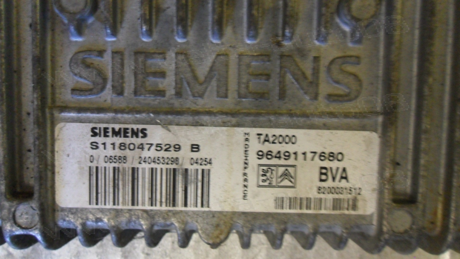 Компютър двигател за Peugeot 307, 2.0, 16V, S118047529 B, S118047529B, 9649117680