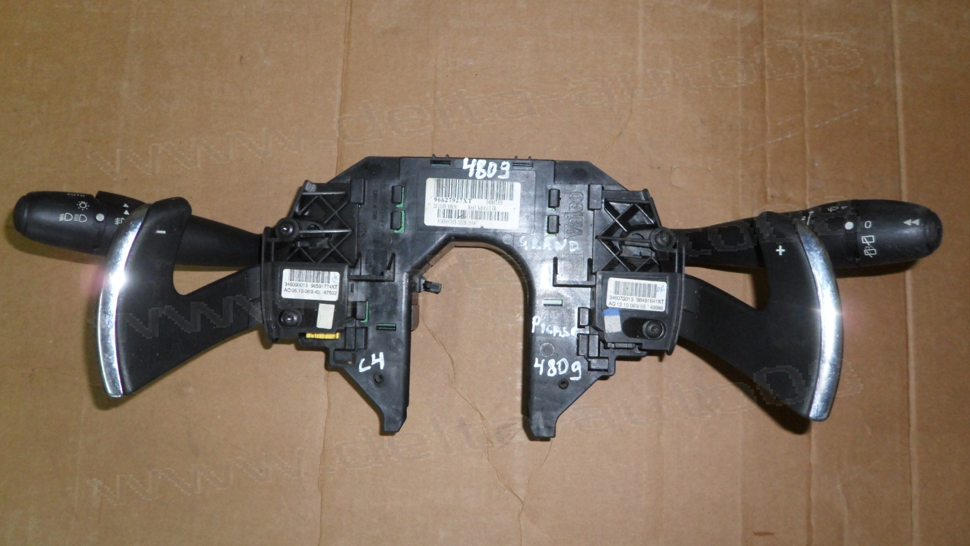 Лостове управление светлини, мигачи, чистачки за Citroen C4, Picasso 1.6 HDi  2006-2013г., 96627927XT, 345657353, 346070013, 96481641XT, 346090013, 96591774XT