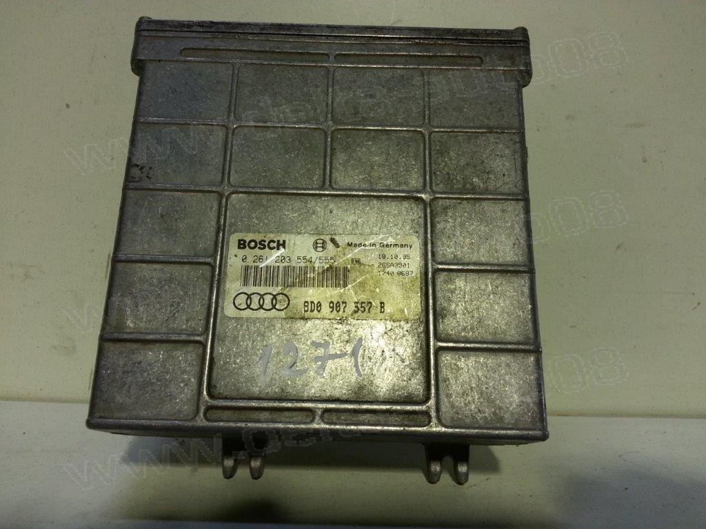 Компютър двигател за Audi A4, 1.6, 1.8, 1994-2001г., 0261203554/555, 8D0907557B, 8D0 907 557 B, 0 261 203 554/555, 0 261 203 554