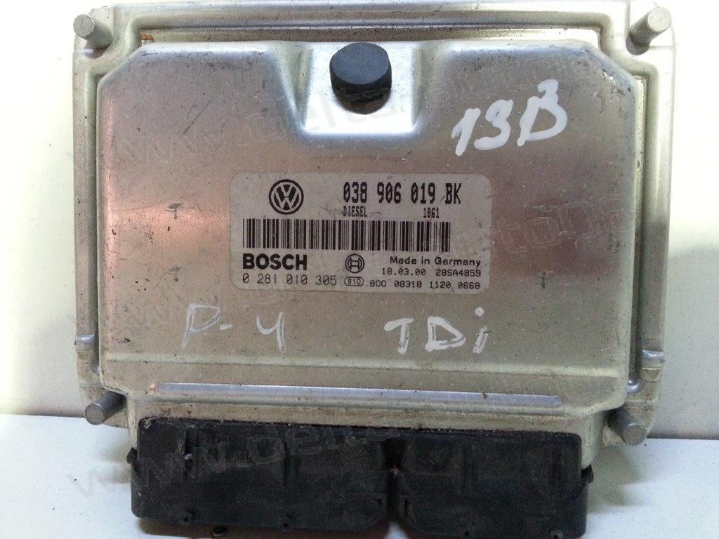 Компютър двигател за VW Passat 1.9 TDI  ATJ 115HP  N  038906019BK