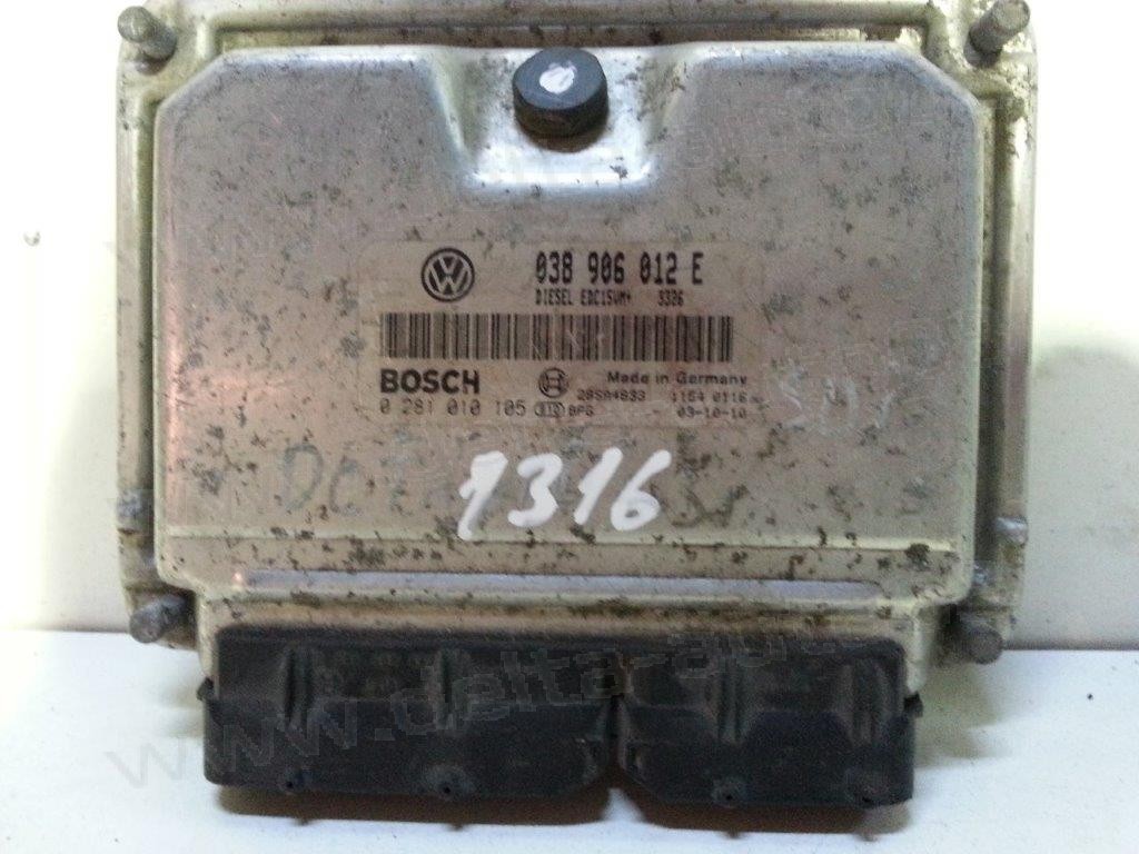 Компютър двигател за Skoda Octavia 1.9 SDI  N  038906012AH  0281010105  