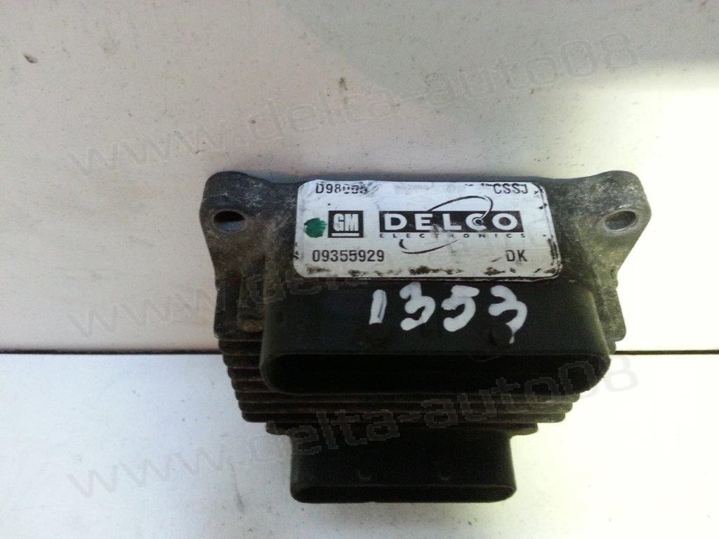 Компютър двигател за Opel Astra G, 1.6 i, 1998г. - 2005г., 093355929, DELCO