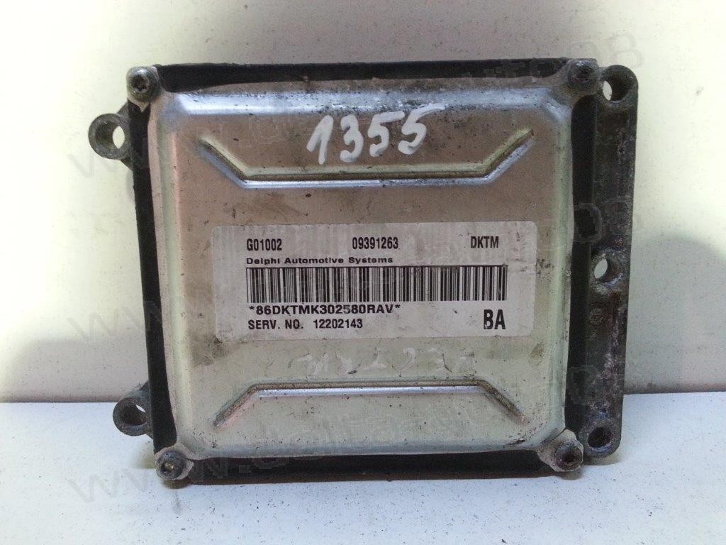 Компютър двигател за Opel Zafira A, Vectra B, Astra G, 2.2 i,  2000-2005г., 09391263,  DKTM