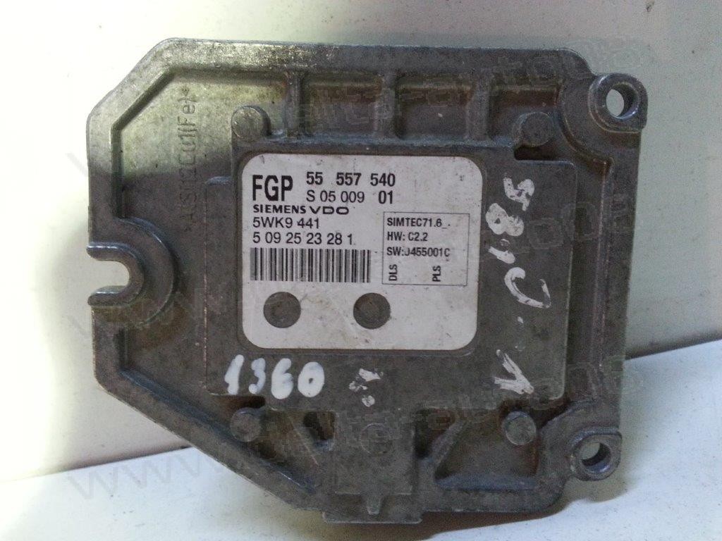 Компютър двигател за Opel Vectra, Astra, Zafira  Z18XE  55557540