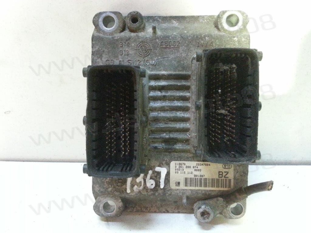 Компютър двигател за Opel Corsa C 1.2,  Z12XE,  0261206074, 0 261 206 074, 26SA7604, 09 115 112, 09115112