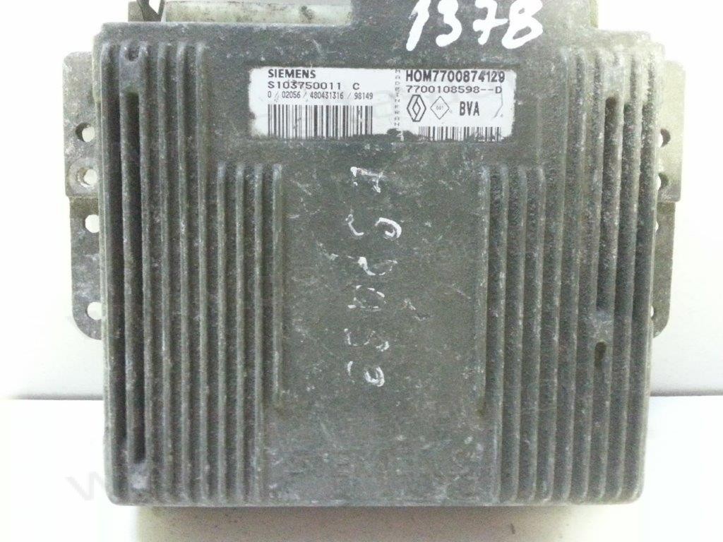Компютър двигател за Renault Espace, 2.0, 1996-2002г., 7700874129,  S103750011C, S103750011 C, HOM7700874129, 7700108598-D, 7700108598D