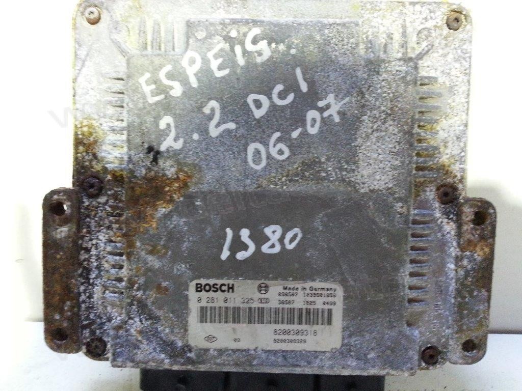 Компютър двигател за Renault Espace, 2.2 CDI, 2002-2014г., 0281011325, 0 281 011 325, 8200309318