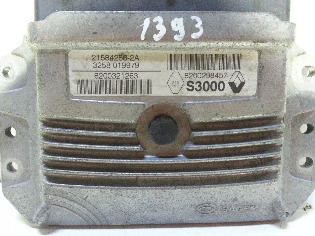Компютър двигател за Renault Megane ,1.6, 2002-2009г., 8200298457, S3000, 8200321263, 21584288-2A, 3258 019979, 3258019979