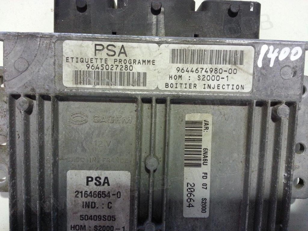 Компютър двигател за Citroen Xsara Picasso,1.8 i, 2000-2005г., 9645027280, 9644674980-00, 964467498000, S2000-1, 21646654-0, 216466540