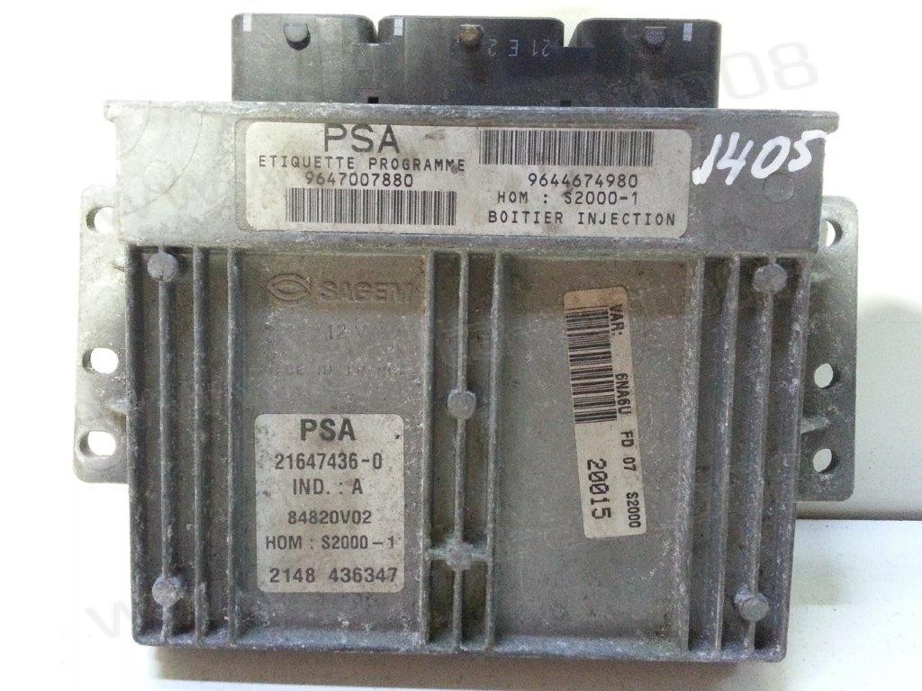 Компютър двигател за Citroen Xsara Picasso, 1.8, 2000-2005г., 9647007880, 9644674980, S2000-1, 21647436-0
