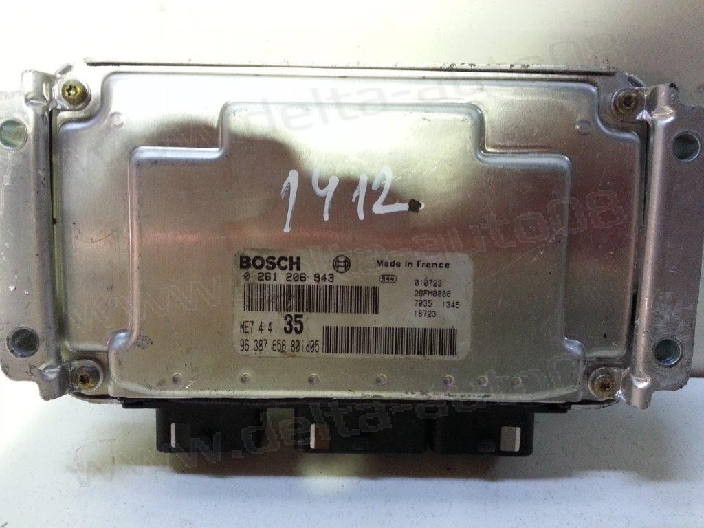 Компютър двигател за Peugeot 307, 1.6 i, 2000-2012г., 0 261 206 943, 0261206943, 96 387 656 80, 9638765680, 26FM0886