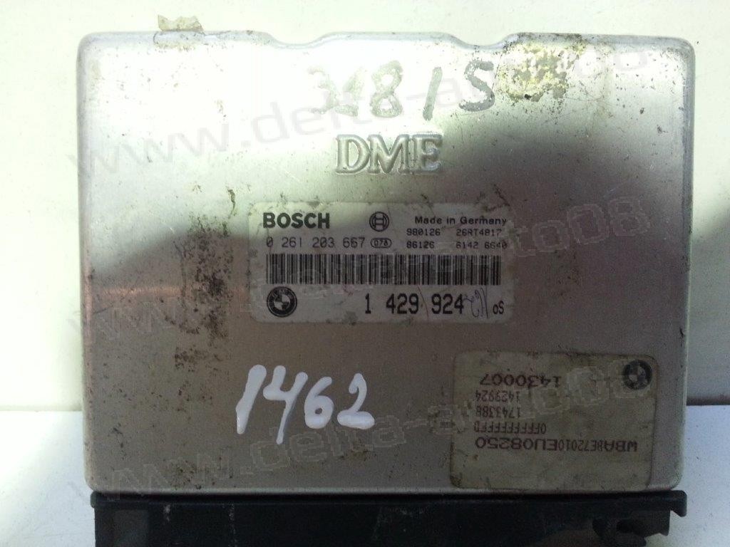 Компютър двигател за BMW 3, E36, 1.8, 0261203667, 0 261 203 667, 1 429 924, 1429924