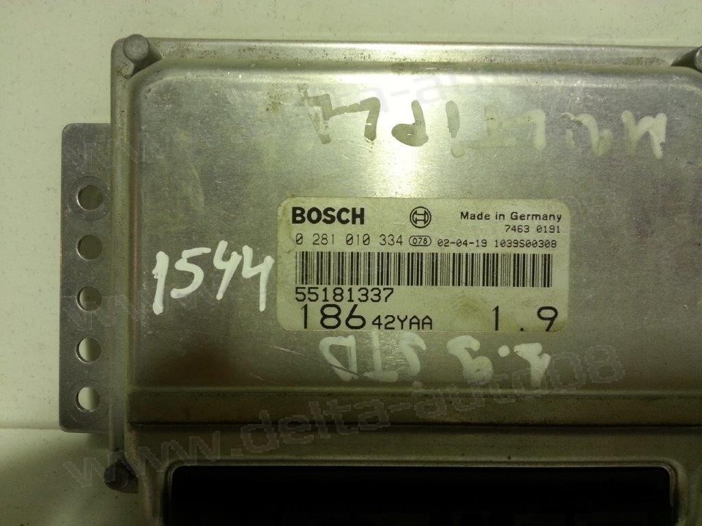 Компютър двигател за Fiat Multipla, 1.9 JTD,  0281010334, 0 281 010 334