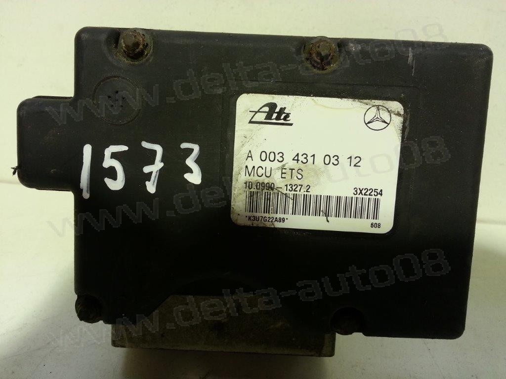 Компютър ABS за Mercedes C-Class, W202, W203, CLK W208,  A0034310312, A 003 431 03 12, 10.0990-1327.2, 100990-13272, 10099013272, 10.0204-0014.4, 100204-00144, 10020400144
