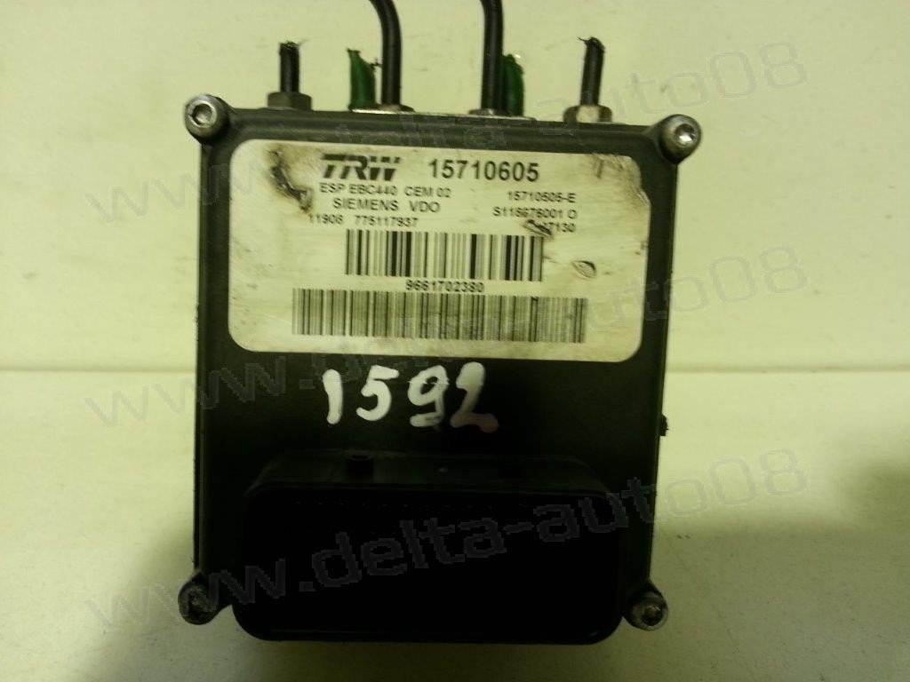 Компютър ABS за Peugeot 407, TRW 15710605, 9661702380, 15710505-E, 04772473, 9404541 K98