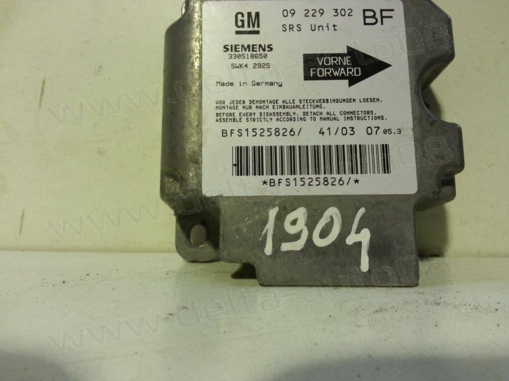 Сензор Airbag за Opel Zafira A, Astra G   09229302 BF
