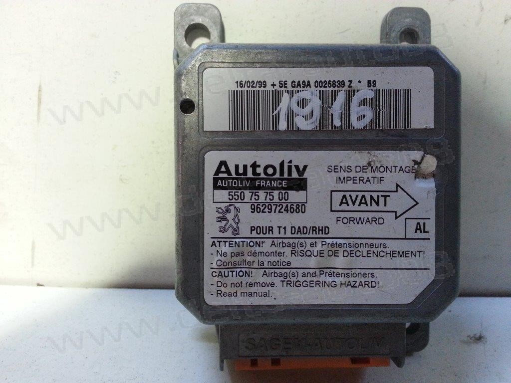 Сензор Airbag за Peugeot 206   9629724680 AA
