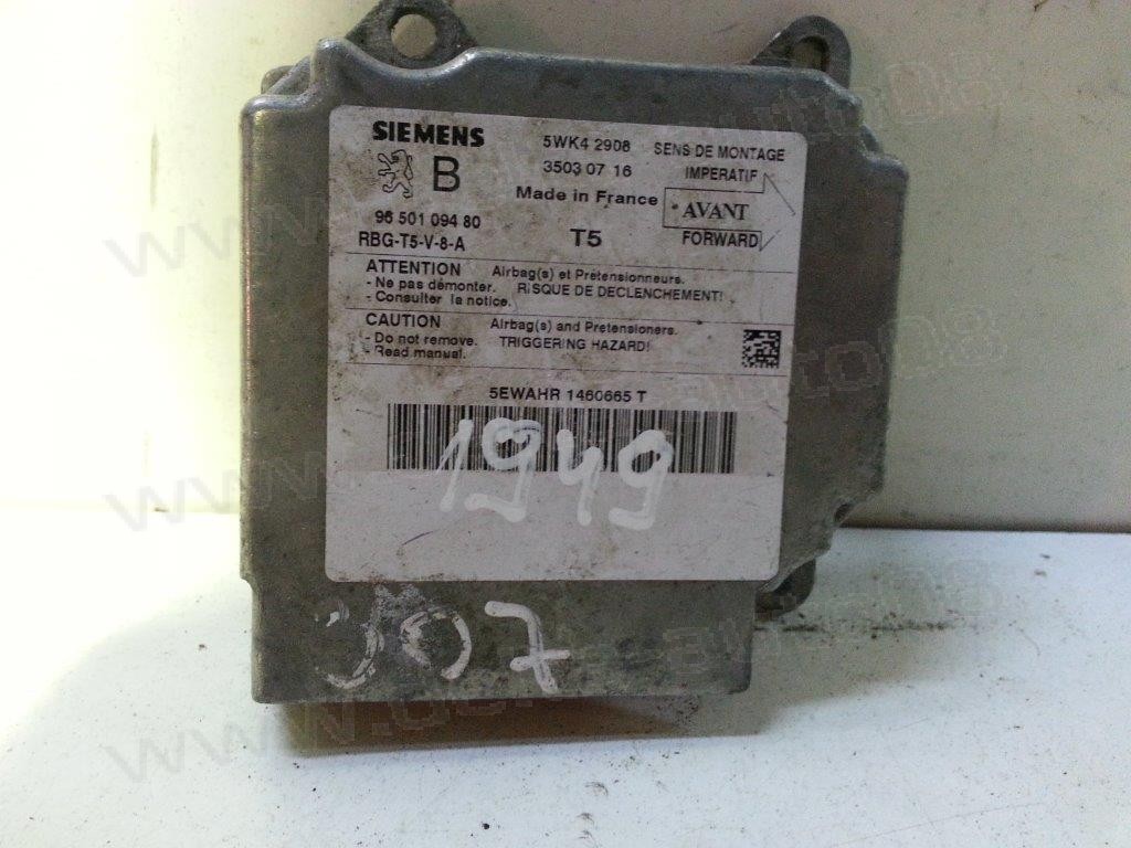 Сензор Airbag за Peugeot 307   9650109480