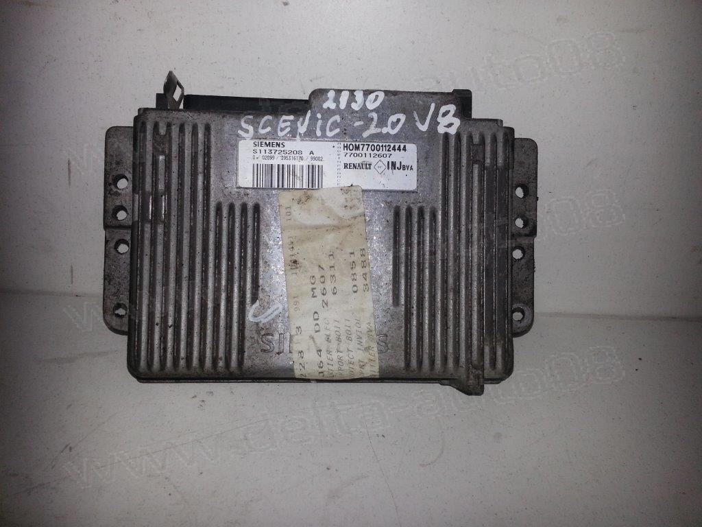 Компютър двигател за Renault Megane Scenic 2.0, 1996-2001г., S113725208A, HOM7700112444, 7700112607