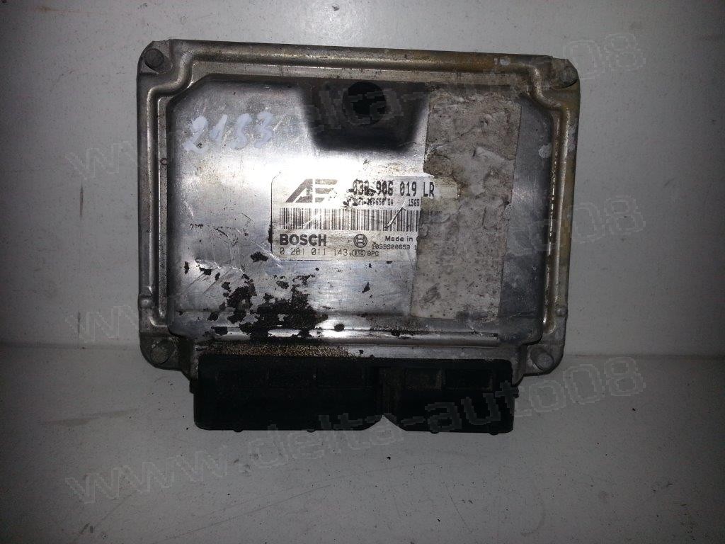 Компютър двигател за Ford Galaxy, 1.9 TDI, AUY 115HP, 038906019LR  0281011143, 0 281 011 143, 1039S00653, 038 906 019 LR, 3M21 12A650 GA, 3M2112A650GA
