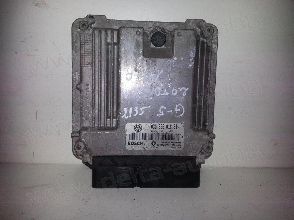 Компютър двигател за VW Golf 5 2.0 TDI   0281011843   03G906016ET