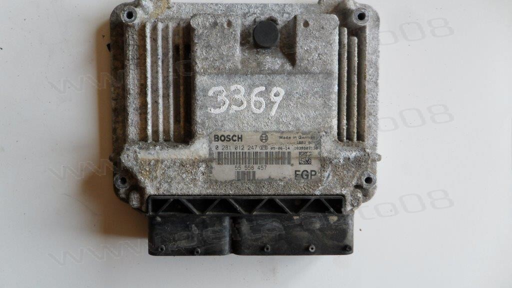 Компютър двигател за Saab 93, 1.9 TiD, 2004-2015г., 0281012247, 0 281 012 247, 55 558 457, 55558457, 1039S07138