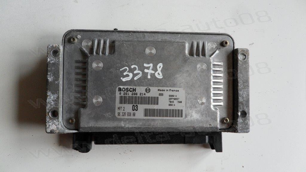 Компютър двигател за Peugeot 306 1.6 Petrol ECU Bosch   0261206214 