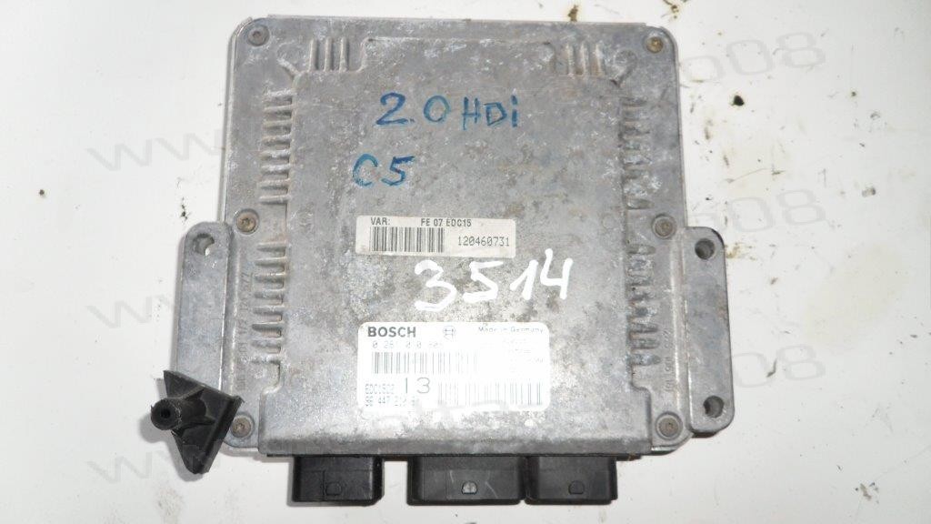 Компютър двигател за Citroen C5, 2.0 HDi, 2001-2005г., 0281010808, 9644721080, 0 281 010 808, 96 447 210 80