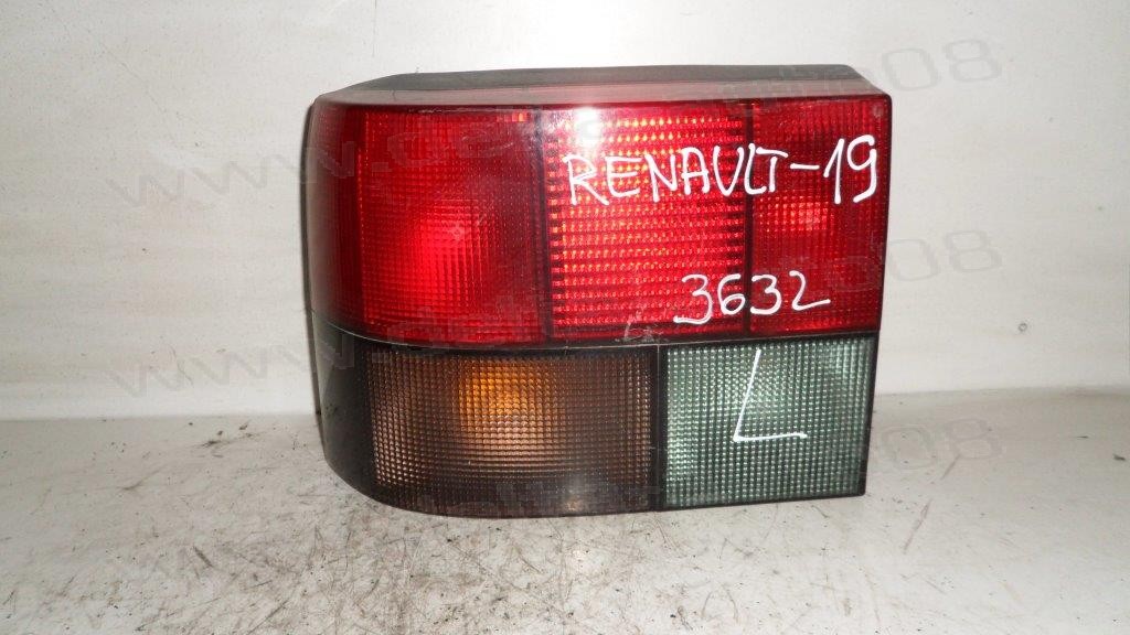Стоп за Renault 19 - 1888г. - 1992г.  - опушен - ляв