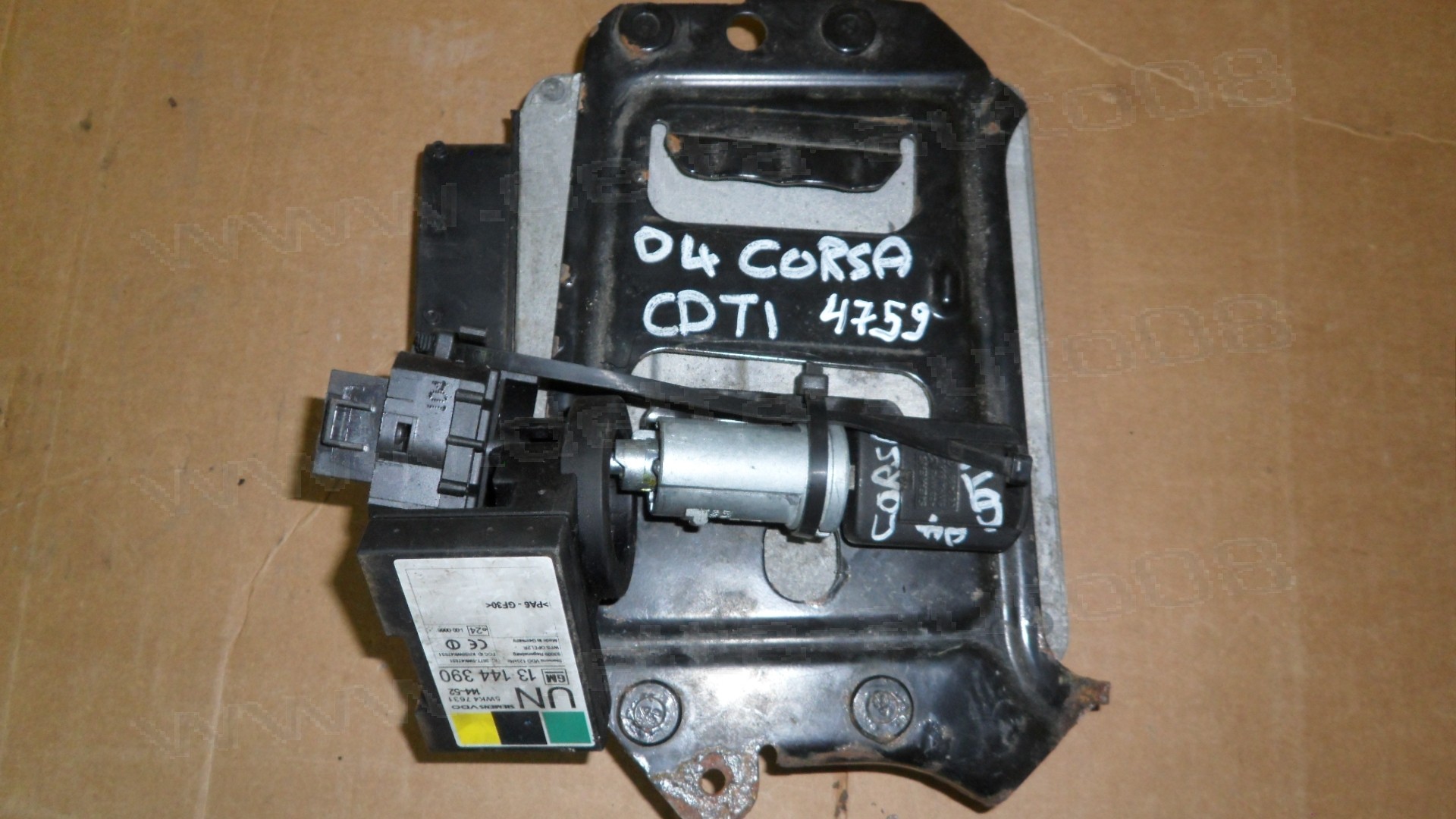 Компютър двигател, комплект чип, имобилайзер за Opel Corsa C 1.3 JTD, CDTi   FGP 55190069 WJ, FGP55190069WJ, 55190069, FGP55190069, MGD 6Do C2, MJD6DoC0, 1320-X377, 1320X377, 1320 X377