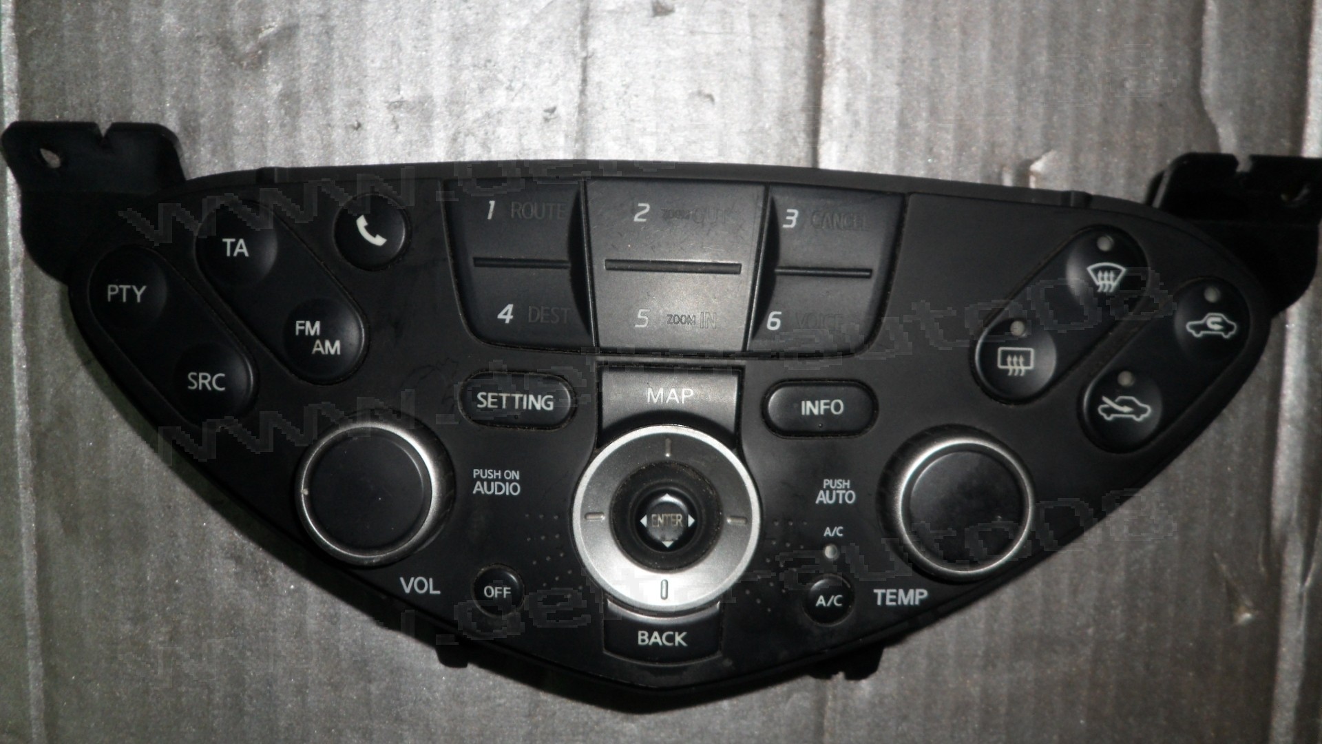Панел контрол климатик за Nissan Primera P12, 2002-2007г., 28395 AV620, 28395AV620, CSW-5830C, CSW5830C, CSW 5830C, SW ASSY-AV, SWASSY-AV, SWASSYAV