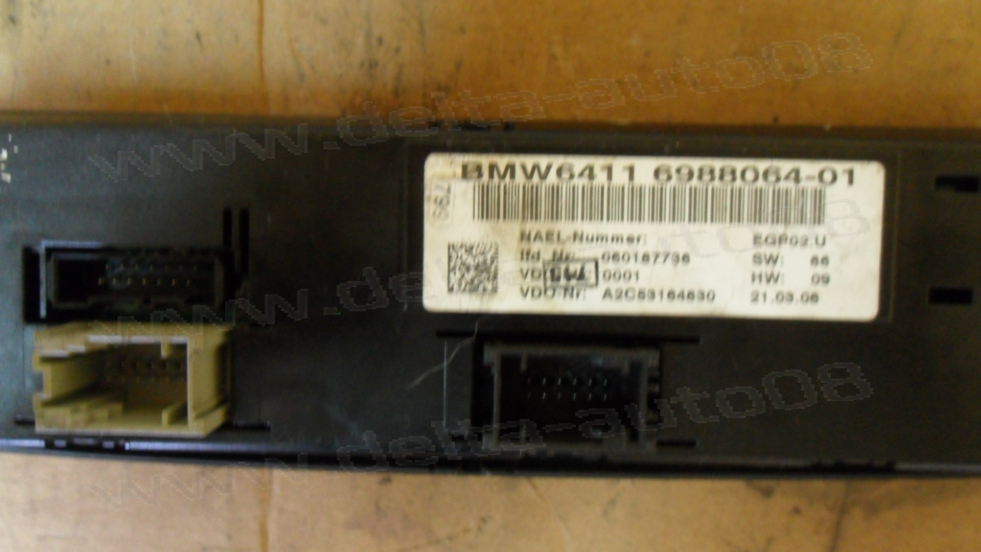 Панел контрол климатик за BMW 1, E90, 2006г., 6988064, 6411 6988064, 64116988064