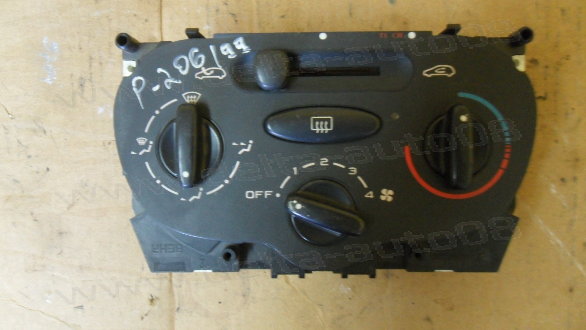 Панел контрол парно за Peugeot 206, 1998-2003г., 44234-01, 44234 01, 4423401